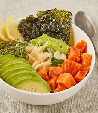 Japans geïnspireerde Poké bowl
