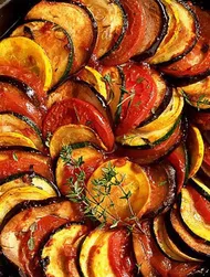 Ratatouille met een toets van saffraan