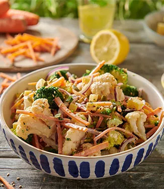 Broccoli-bloemkoolsalade