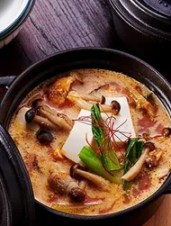 Kimchi stoofpot met sojamelk