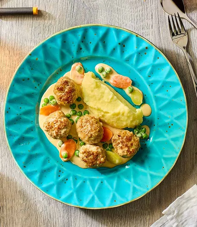 Gehaktballetjes met puree