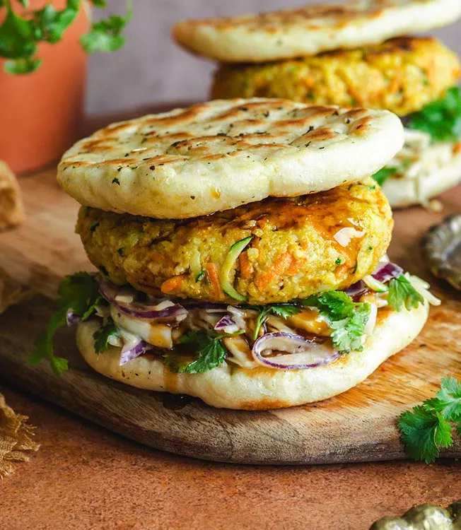 Exotische Indische veggieburger