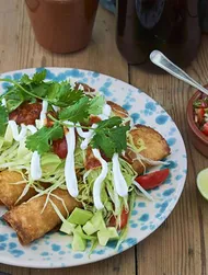 Taquitos met krokante kip