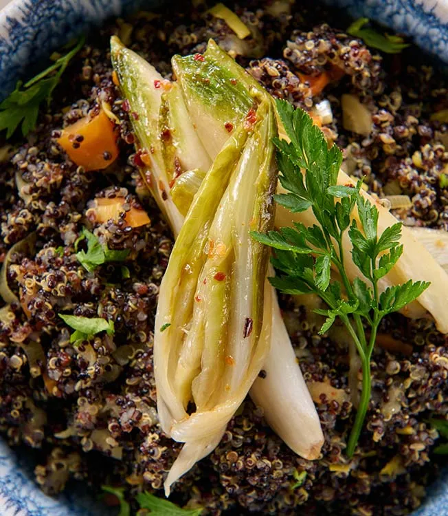 Orientaalse quinoa met tahinidip