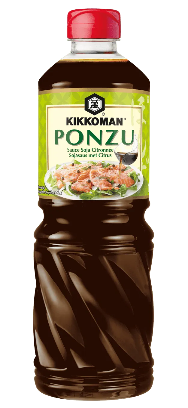 Kikkoman Ponzu - een Mengsel van Sojasaus, Azijn en Citroensmaakstof 1L PET