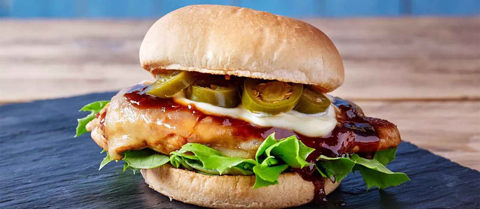 Pittige kipburger