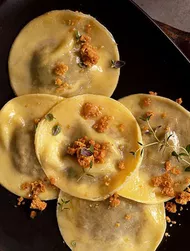 Ravioli met eekhoorntjesbrood