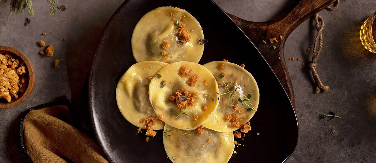Ravioli met eekhoorntjesbrood