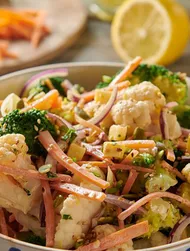 Broccoli-bloemkoolsalade