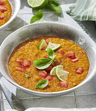 Gazpacho van meloen & limoen