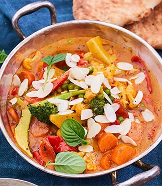 Snelle vegetarische curry