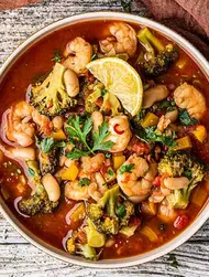 Pittige garnalenchowder