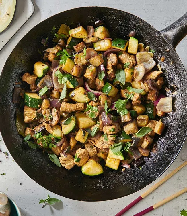 Thaise groene curry met kip