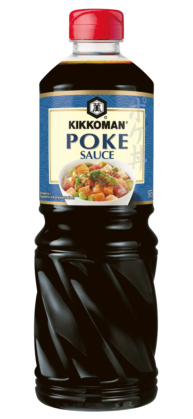 Kikkoman Saus Gebaseerd Op Sojasaus En Sesamolie Voor Poke-Stijl Vissalade 975 ml PET