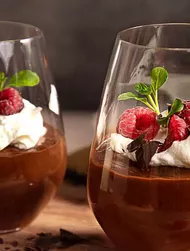 Rijke purechocolademousse