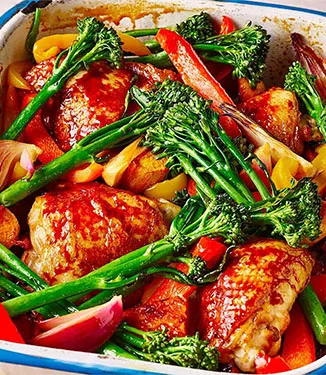 Teriyaki-kip-traybake