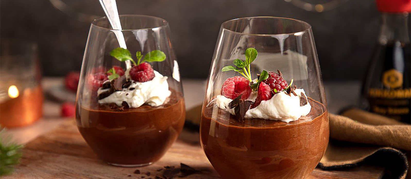 Rijke purechocolademousse